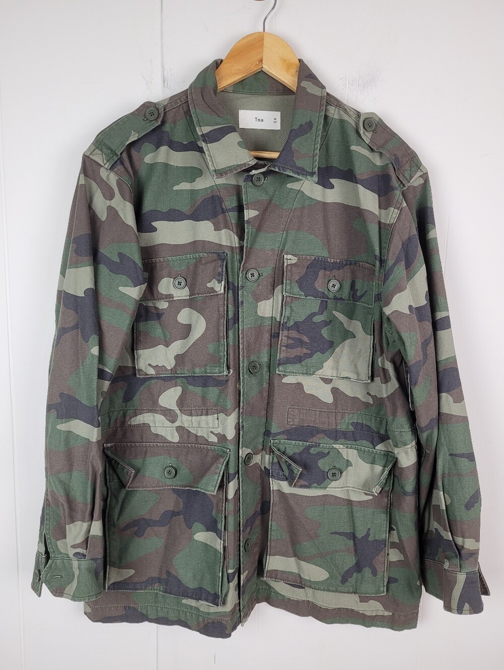 Tna Medium Camouflage Cotton Utility Jacket